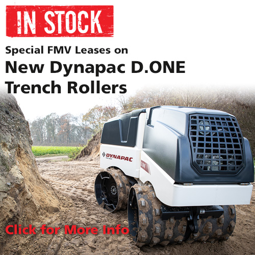Dynapac D. One Trench Roller Special Financing Offer