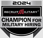 Recruit Military Champion for Military Hiring Badge