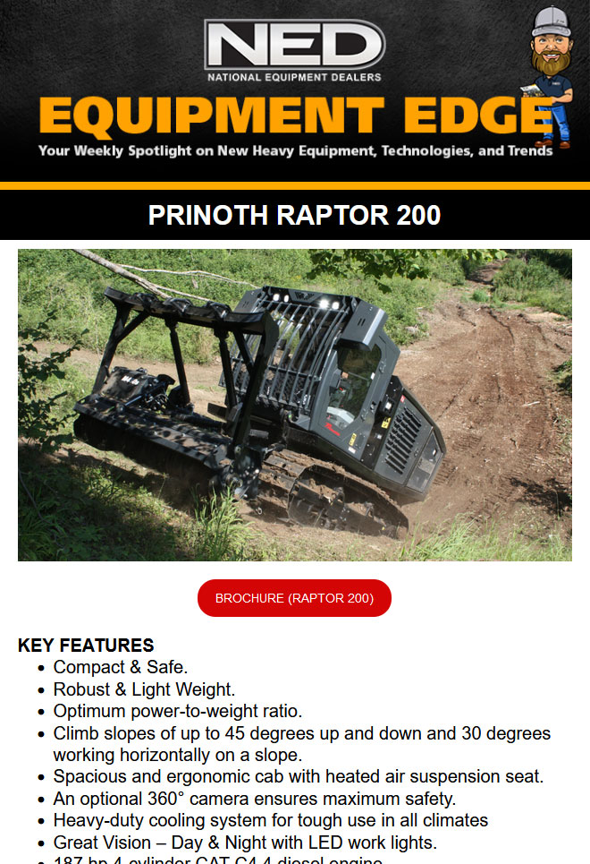 Equipment Edge Newsletter - Prinoth Raptor 200, September 29, 2023