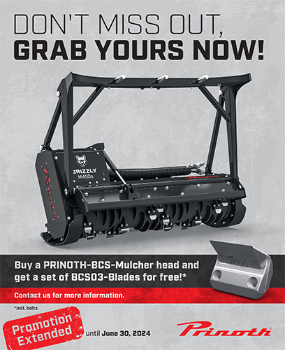 Prinoth Special Offer on BCS Mulcher Head and Blades